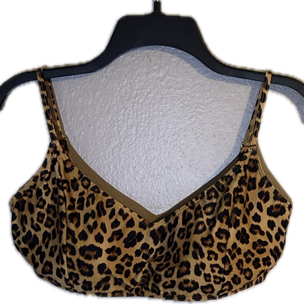 Summersalt Leopard Print Bikini Top